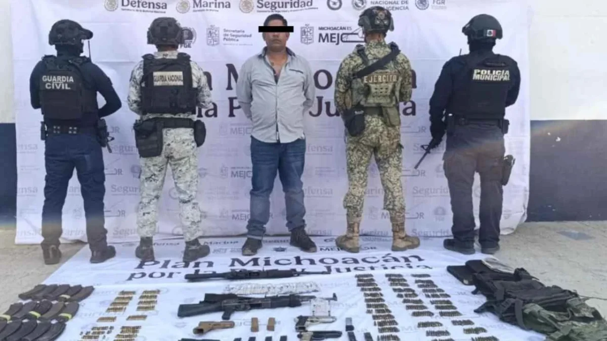 Tras un operativo en Tepalcatepec, cae el hijo de 'El Abuelo Farías' en Michoacán.