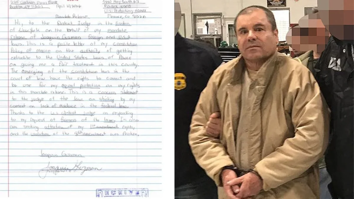El Chapo Guzmán también se refirió a la octava enmienda, la cual habla de libertad de expresión y el prohibir los castigos crueles.