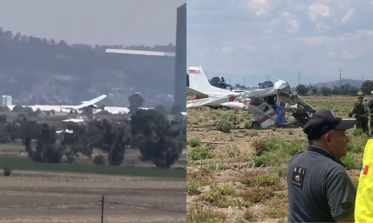 Tras el accidente aéreo registrado en Huejotzingo, Puebla, que dejó 3 muertos, se difundió un video del supuesto momento en que pasó.