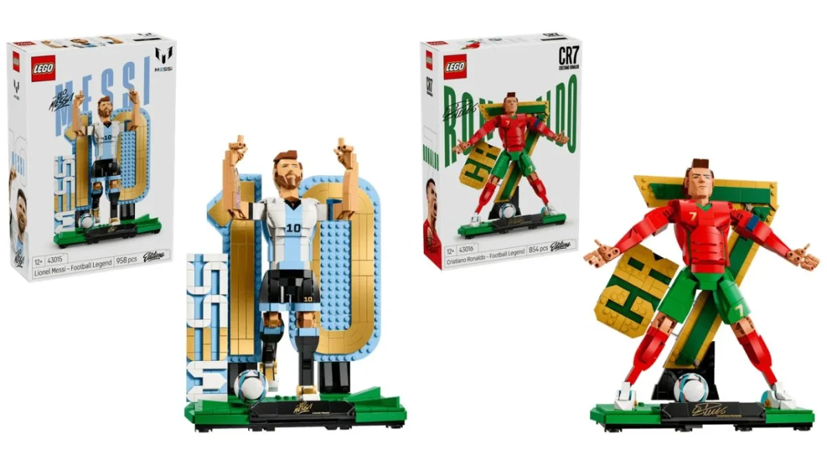 LEGO lanzó sets y modelos de exhibición de Lionel Messi y Cristiano Ronaldo (CR7) y aquí te decimos dónde comprarlos y cuánto cuestan.