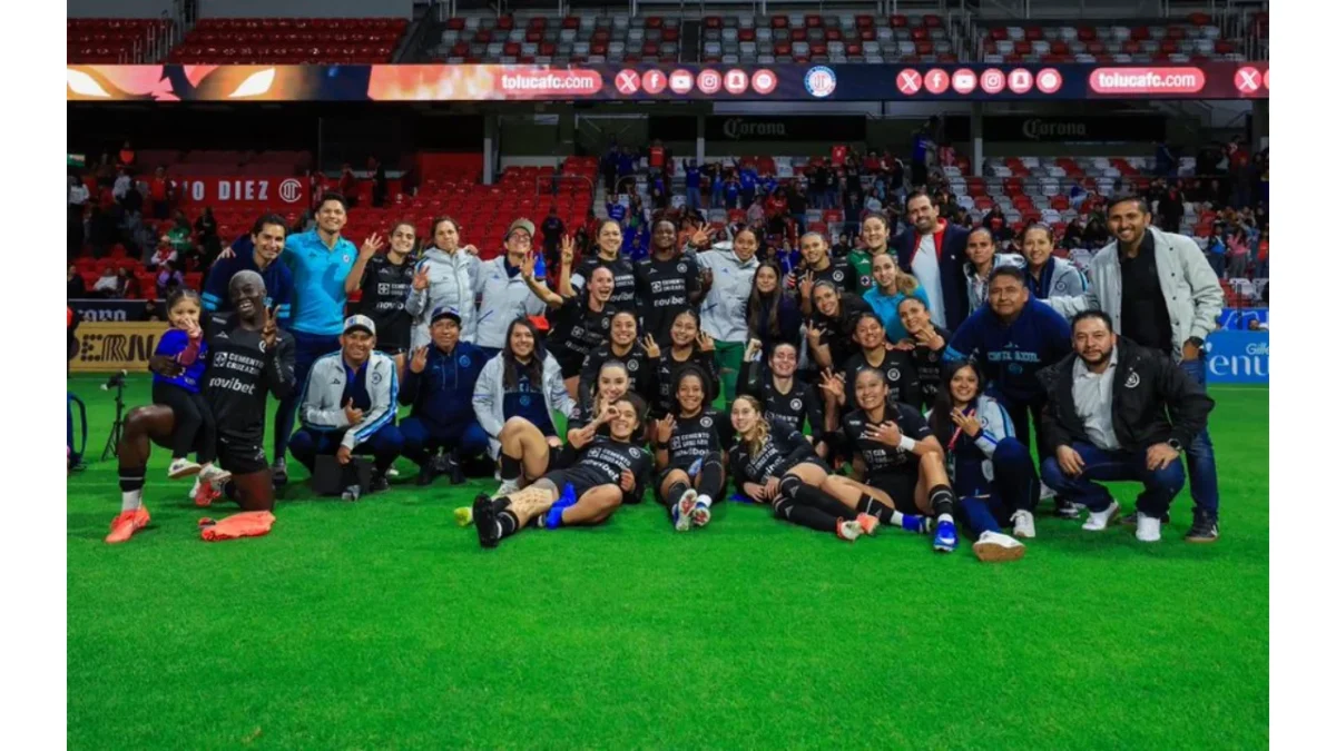 Foto: @AzulFemenil / El equipo femenino de la máquina volvió a superar su marca histórica de puntos