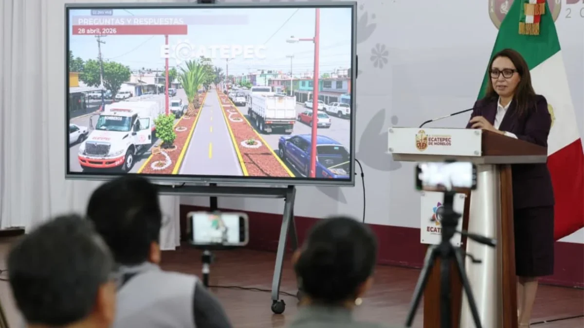 El Gobierno de Ecatepec, encabezado por la alcaldesa Azucena Cisneros, repavimentó 157 km de vialidades en el primer trimestre de 2026.