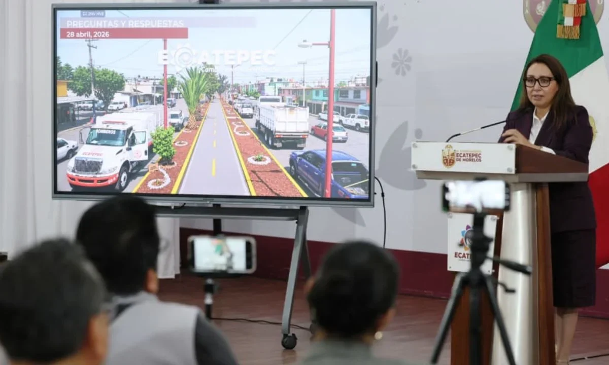 El Gobierno de Ecatepec, encabezado por la alcaldesa Azucena Cisneros, repavimentó 157 km de vialidades en el primer trimestre de 2026.