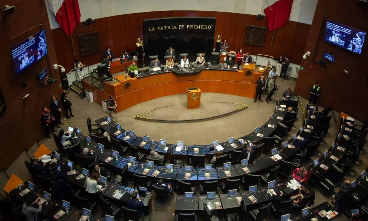 Senado guarda minuto de silencio por los agentes de la Agencia de Investigación de Chihuahua y de la CIA fallecidos en un accidente.  