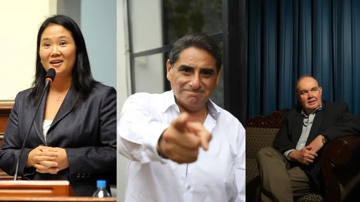 Foto: Especial / Keiko Fujimori, Carlos Álvarez y Rafael López Aliaga