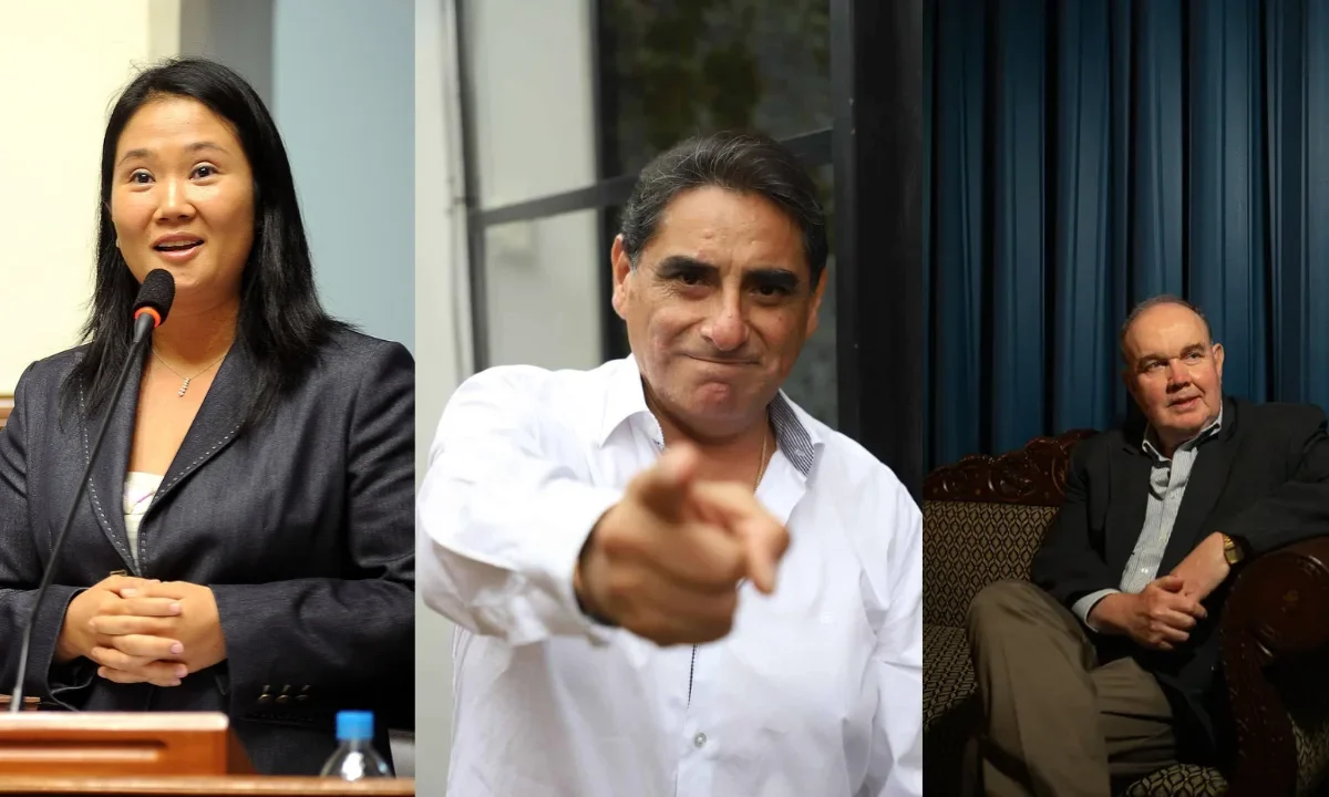 Foto: Especial / Keiko Fujimori, Carlos Álvarez y Rafael López Aliaga