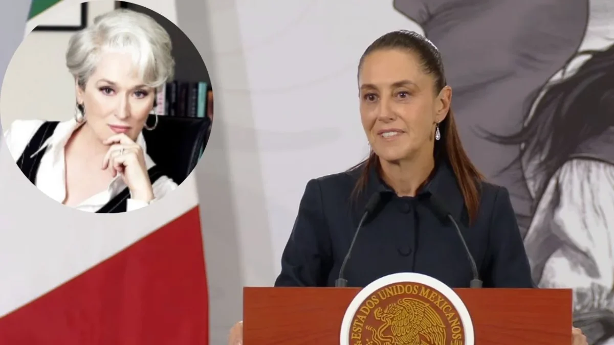 Claudia Sheinbaum agradeció a Meryl Streep por sus palabras de reconocimiento y la calificó como “la mejor actriz del mundo” durante su conferencia matutina.