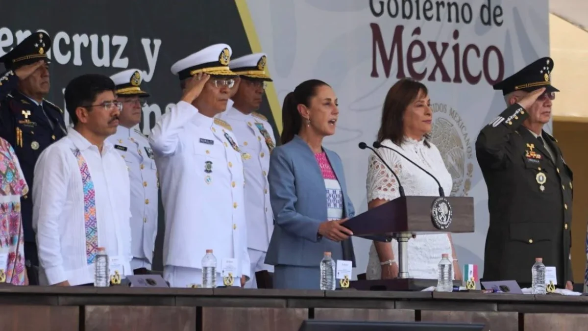 Desde el puerto de Veracruz, la presidenta Claudia Sheinbaum enfatizó que la soberanía la llevan los mexicanos marcada con fervor.