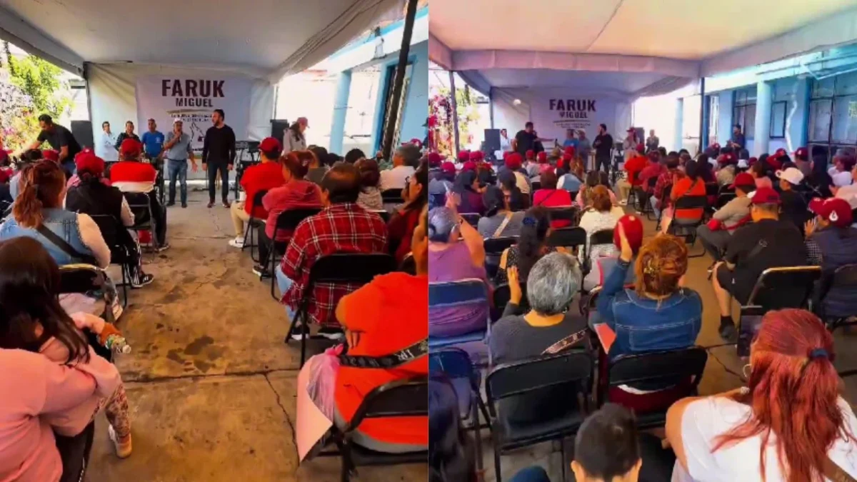 El representante de Morena, Faruk Miguel, encabezó recorridos en la Colonia Ajusco, Coyoacán, para informar sobre los ejes de la 4T.