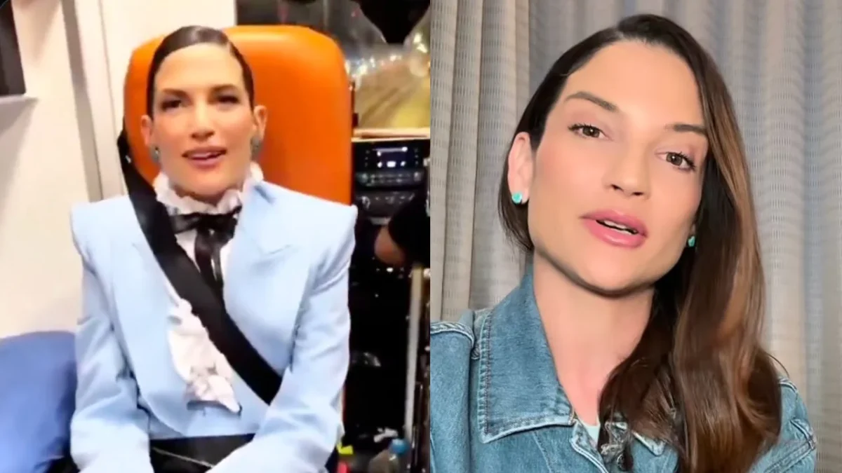 Natalia Jiménez subió un video en el que su esposo y manager Arnold Hemkes explicó las razones por las que se trasladó en dicho vehículo. 