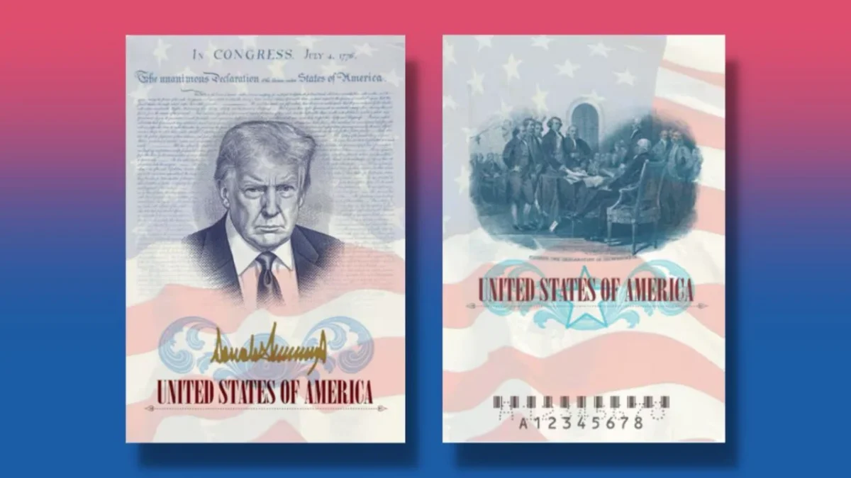 El gobierno de Donald Trump incorporará la imagen del mandatario en una nueva versión del pasaporte estadounidense por aniversario.