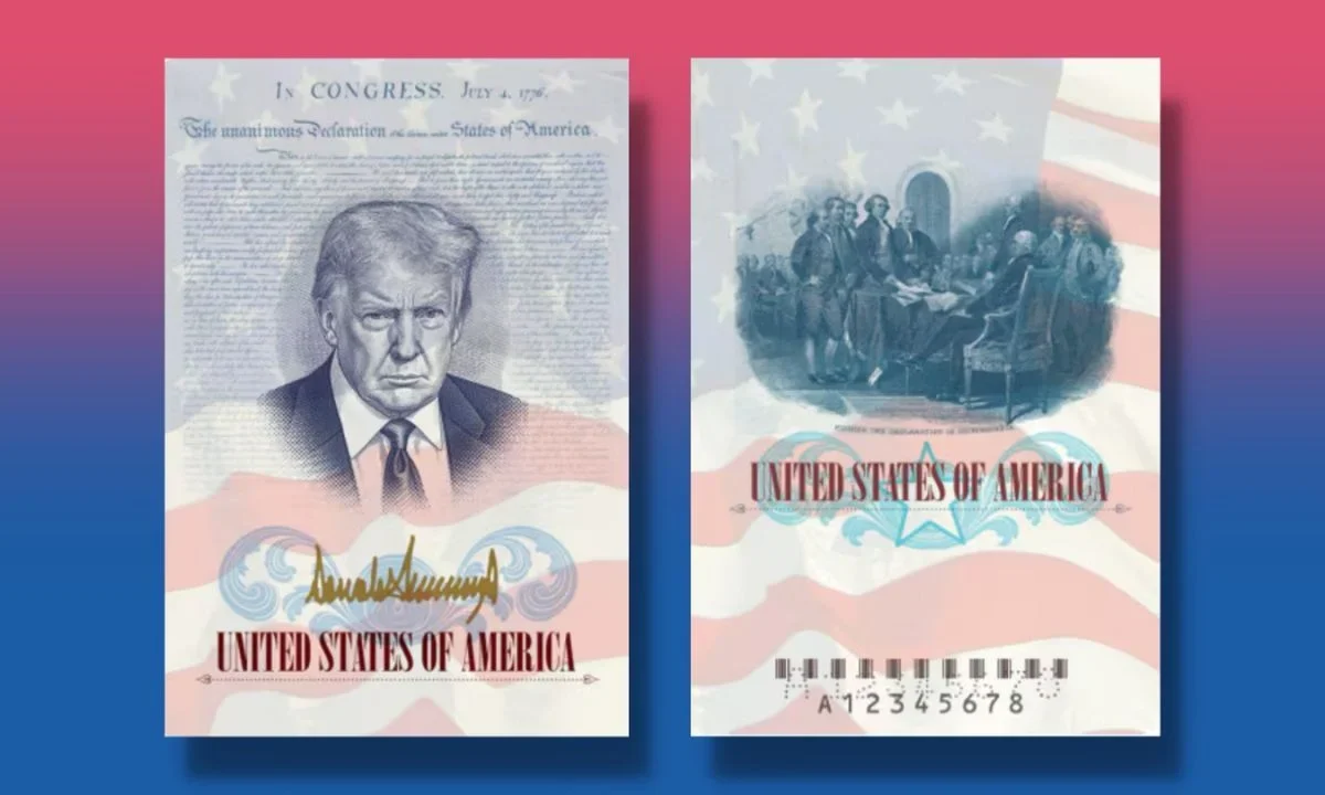 El gobierno de Donald Trump incorporará la imagen del mandatario en una nueva versión del pasaporte estadounidense por aniversario.