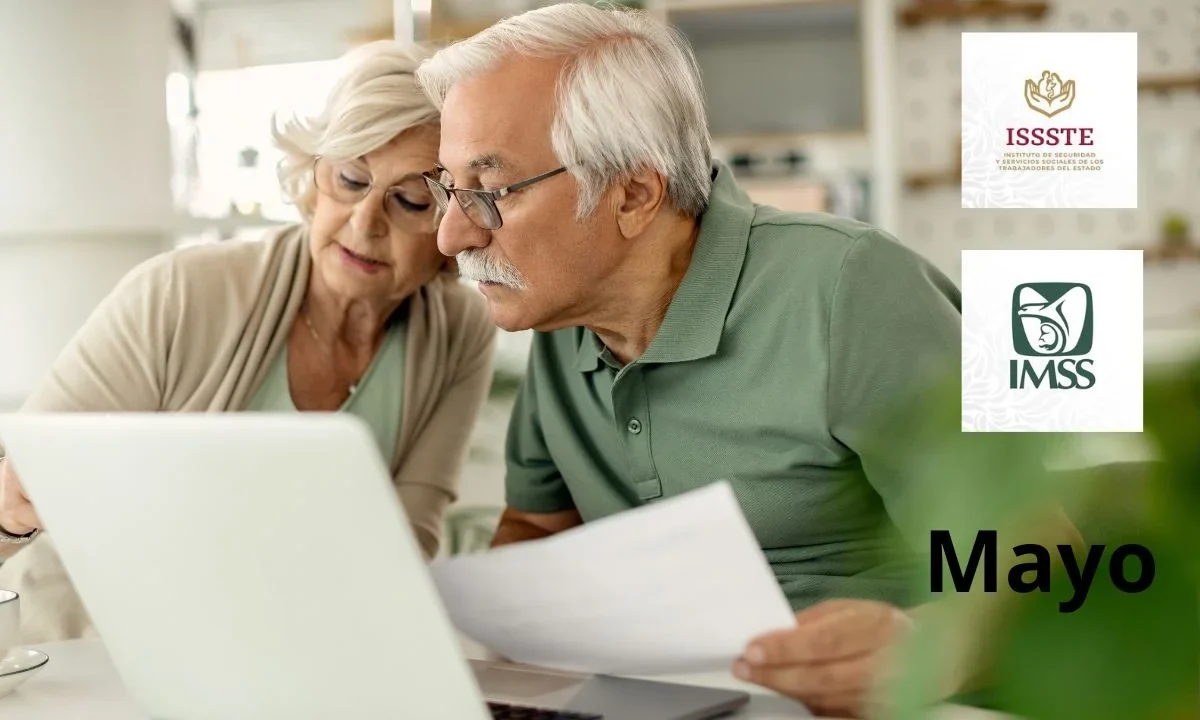 Conoce las fechas de pago oficiales para los pensionados del IMSS y del ISSSTE, correspondientes al mes de mayo de 2026.