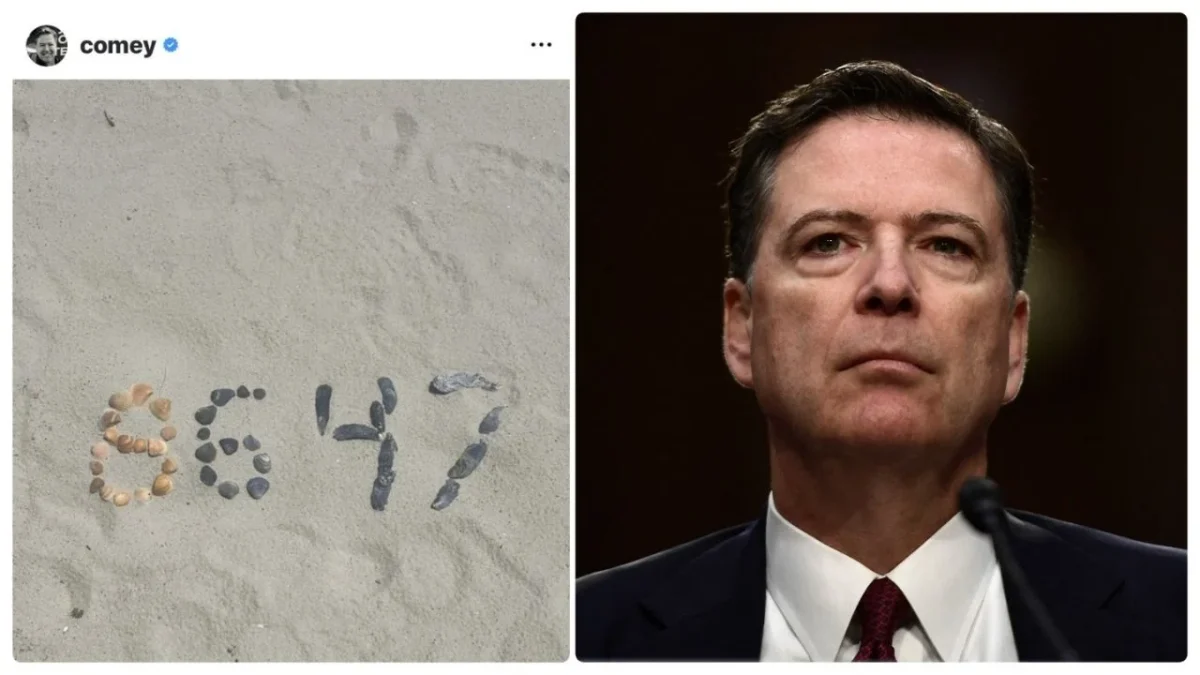 El exdirector del FBI, James Comey, fue acusado de amenazar la vida del presidente Donald Trump, por imagen por unas conchas en la playa.