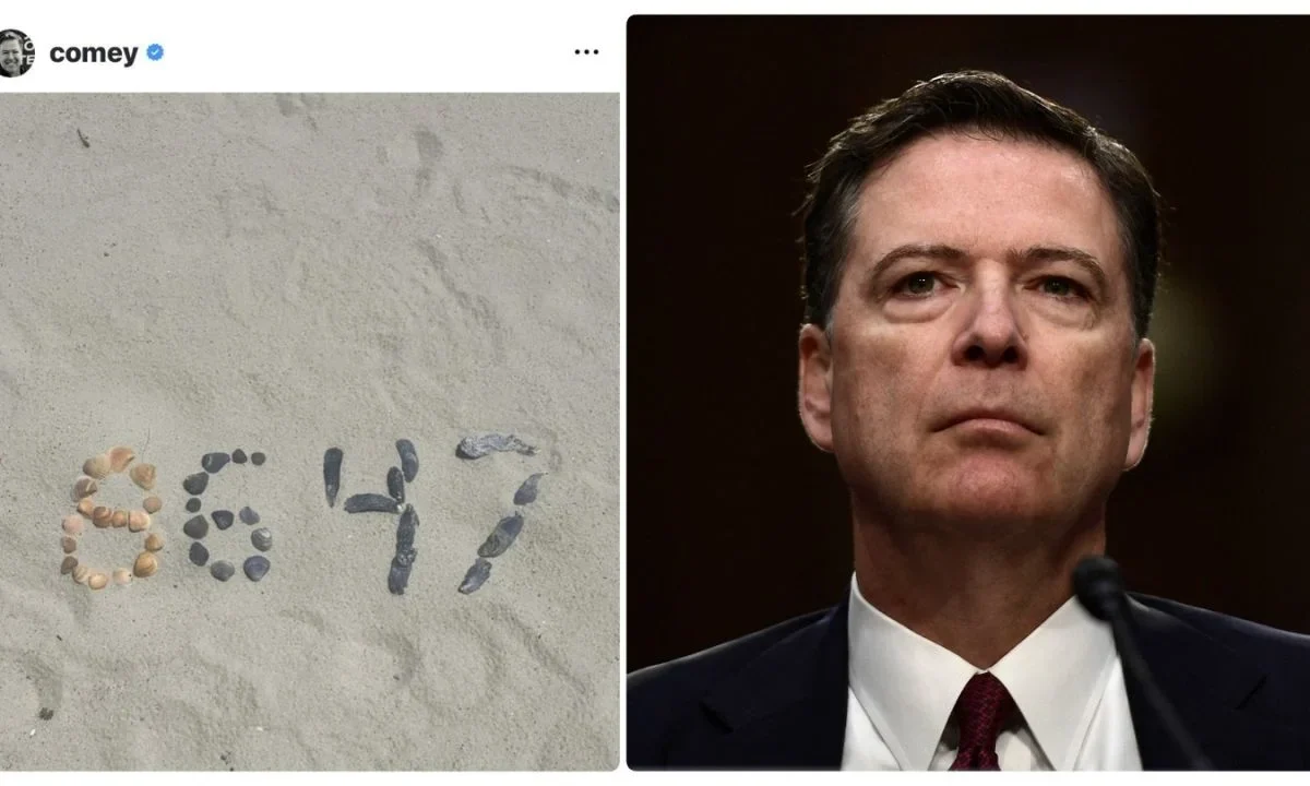 El exdirector del FBI, James Comey, fue acusado de amenazar la vida del presidente Donald Trump, por imagen por unas conchas en la playa.