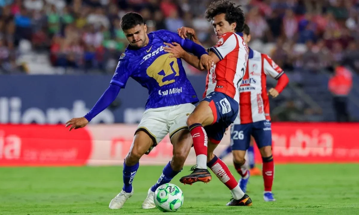 Pumas llegó a los 30 puntos y tomó el segundo lugar de la tabla, mientras San Luis vivió su octava derrota y se quedó en la posición 15.