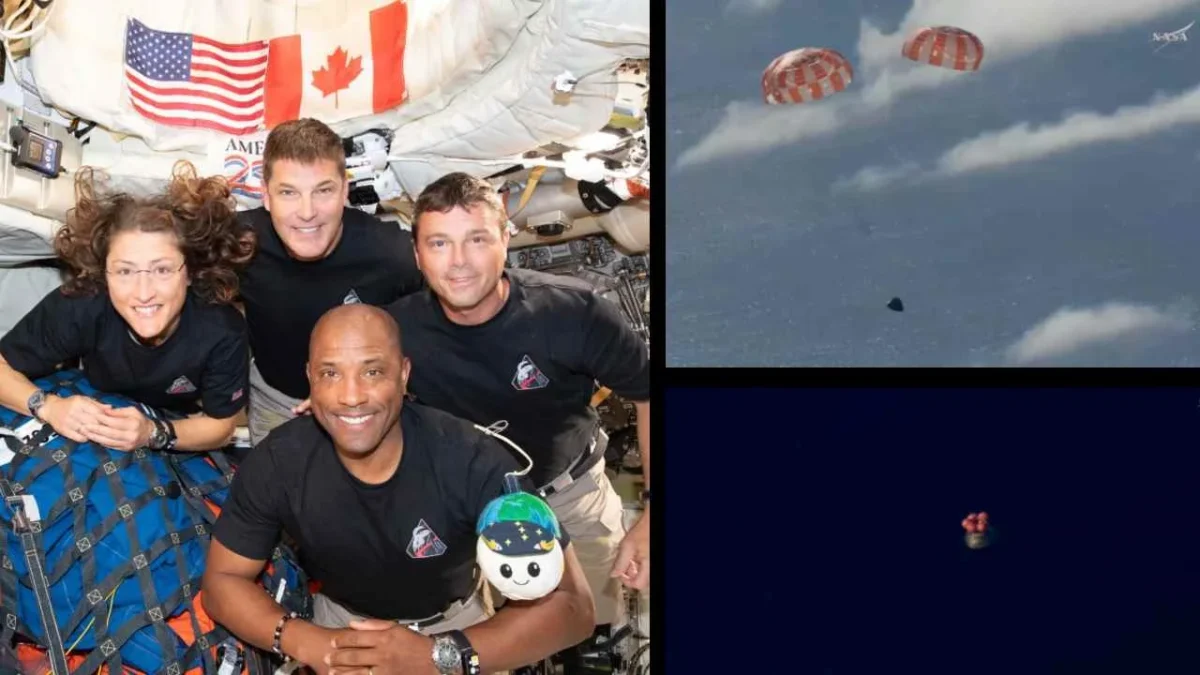 Los cuatros astronautas de Artemis II amerizaron con éxito en el Océano Pacífico.