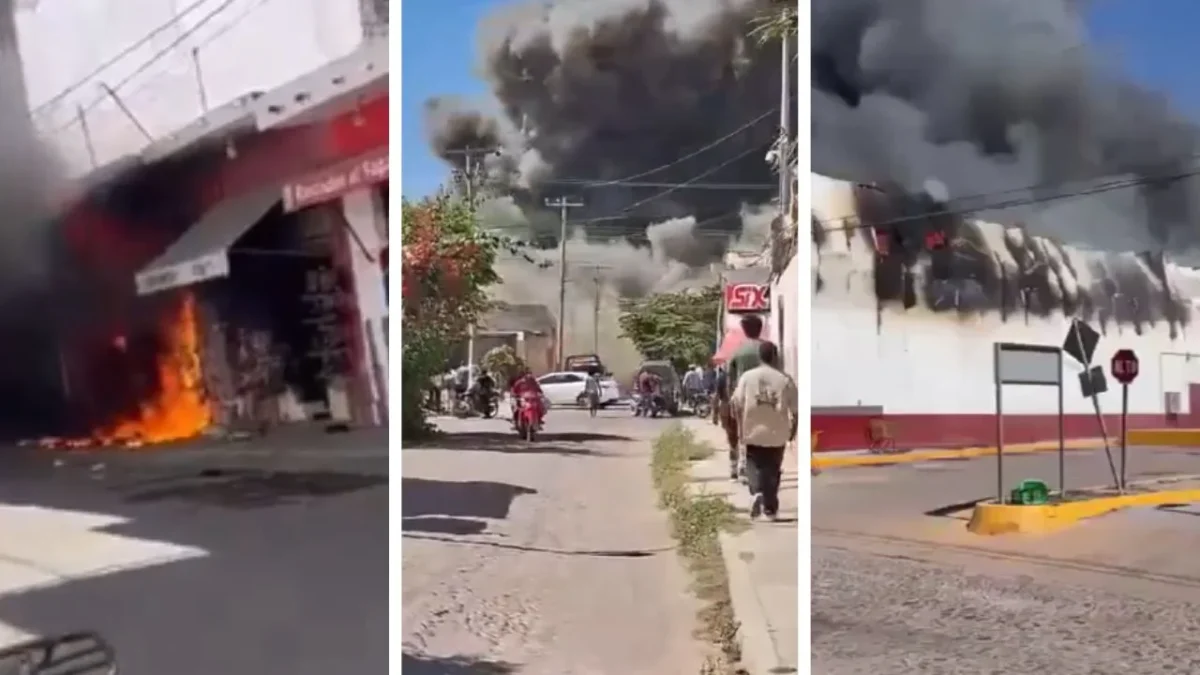 Tras la detención de ‘El Jardinero’, exjefe de seguridad de ‘El Mencho’, se reportan quema de negocios en varios puntos de Nayarit.