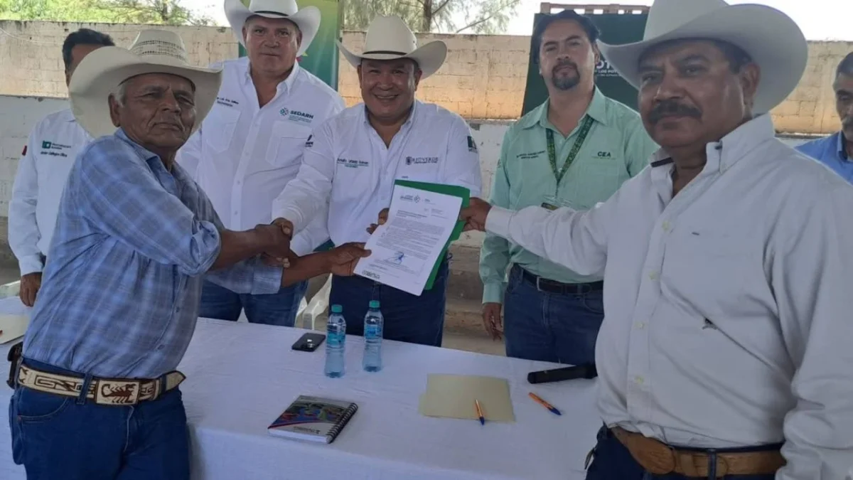 Productores del Ejido San Francisco cuentan con certeza jurídica para uso del agua, fortaleciendo actividad agrícola en Rioverde.