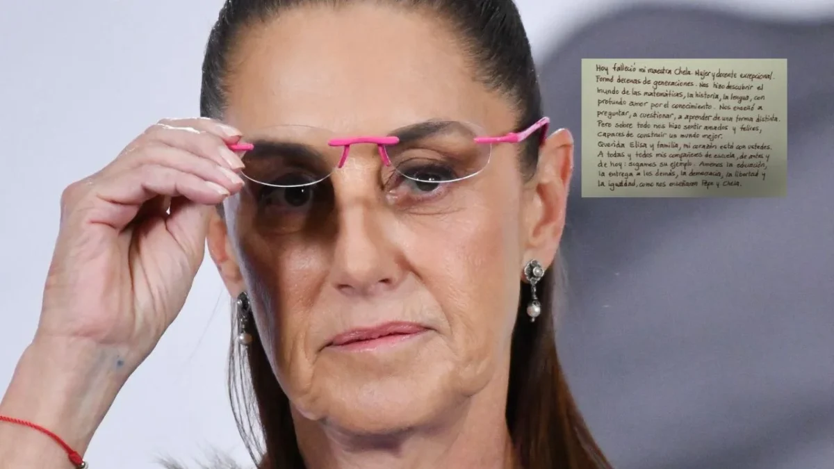La presidenta Claudia Sheinbaum se despidió de su maestra ‘Chela’ a través de una carta, ‘sigamos su ejemplo’ pidió.