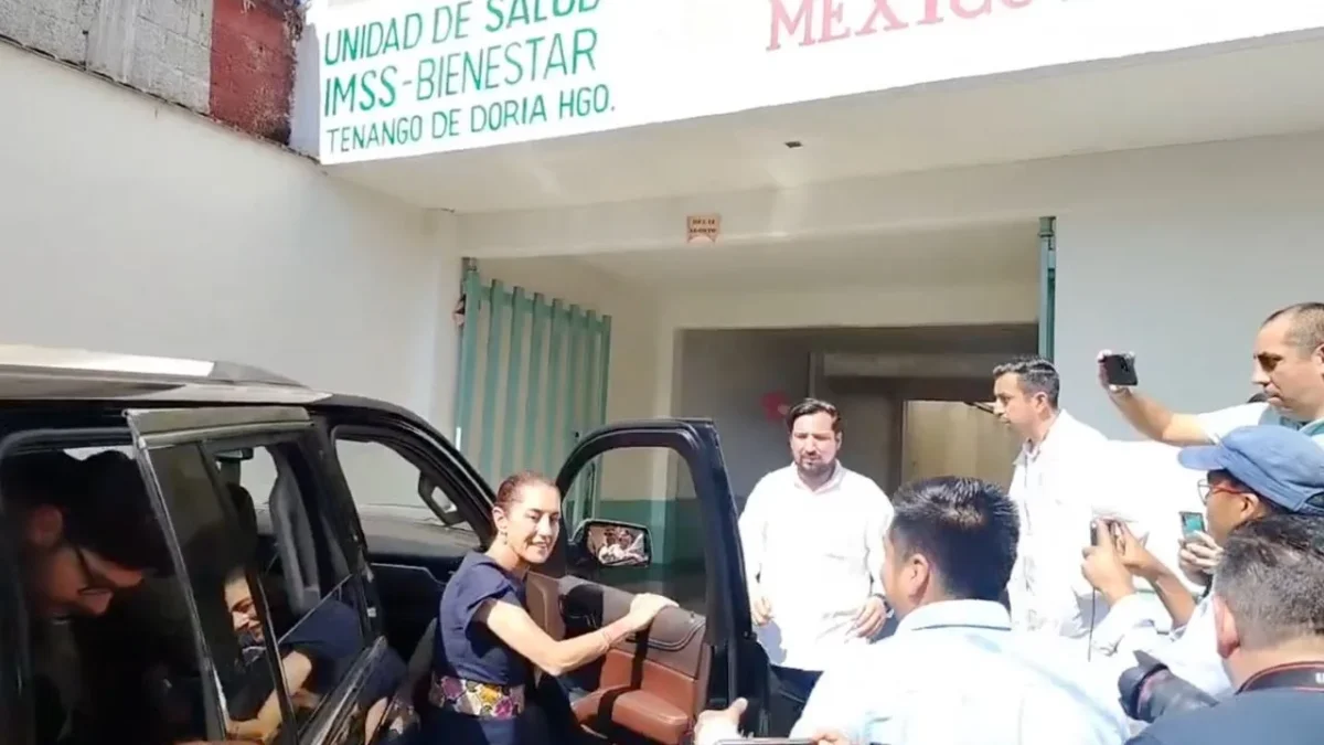 Sheinbaum acudió de sorpresa a supervisar un centro de salud de Tenango de Doria, en Hidalgo, ante los reclamos de la población de esa zona.