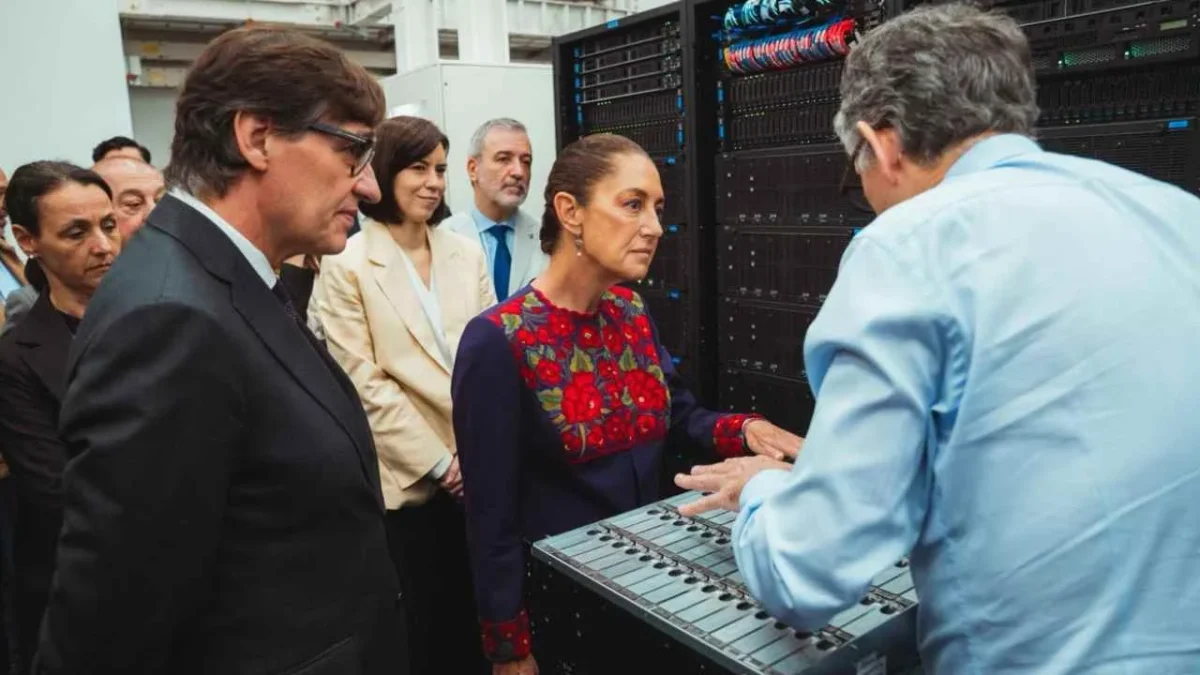 La presidenta Claudia Sheinbaum visita la Supercomputadora de Barcelona.