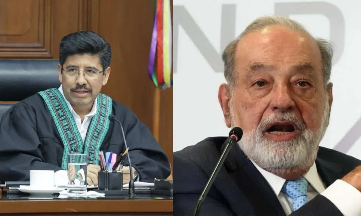 Carlos Slim se reúne con Hugo Aguilar, presidente de la Corte