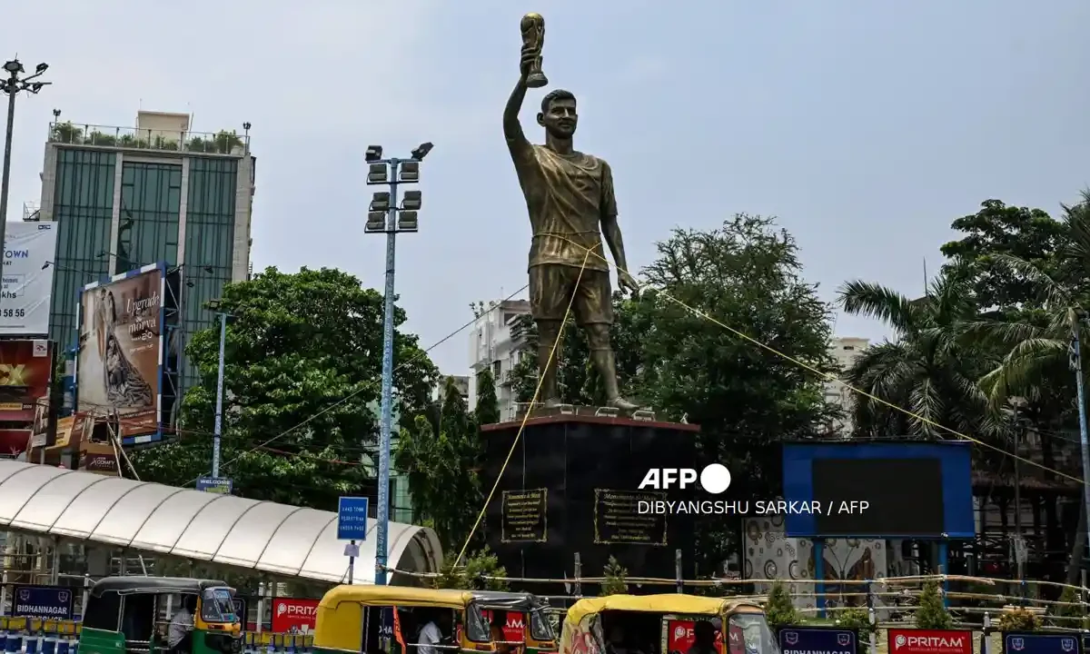 Estatua Messi India