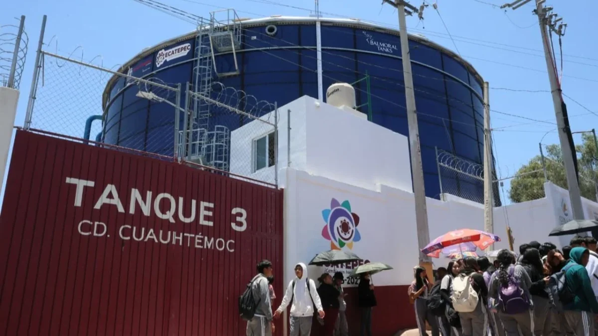 El nuevo Tanque Maestro de Ciudad Cuauhtémoc cuenta con capacidad para almacenar más de cinco millones de litros de agua potable
