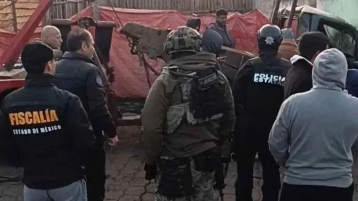 Aseguran vehículos tras enfrentamiento entre autoridades y talamontes en Ocuilan, en el Edomex.