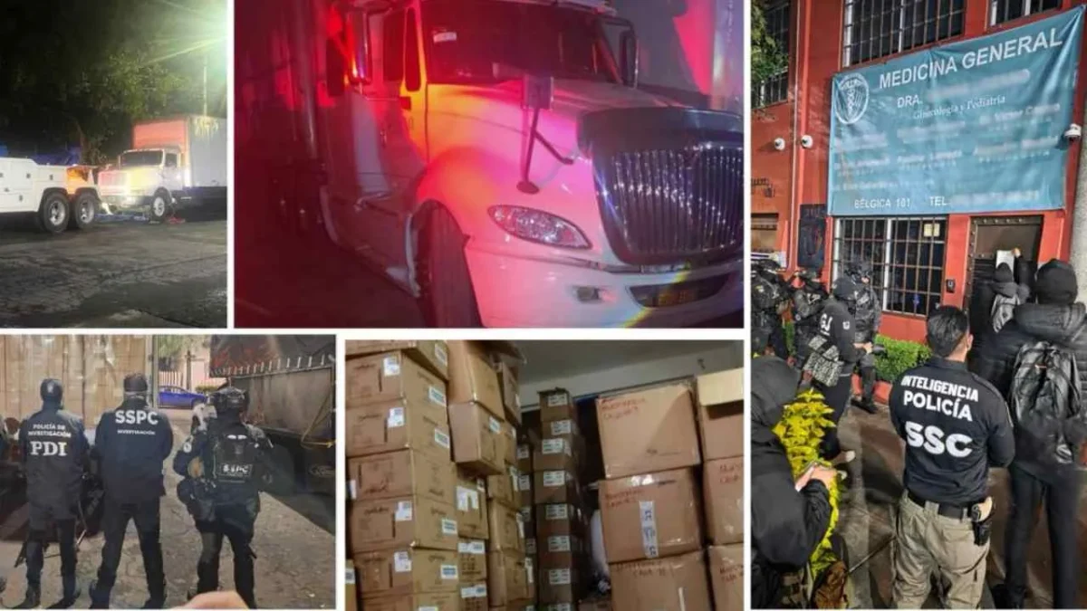 Aseguran inmuebles y recuperan medicamento controlado robado en el Edomex.
