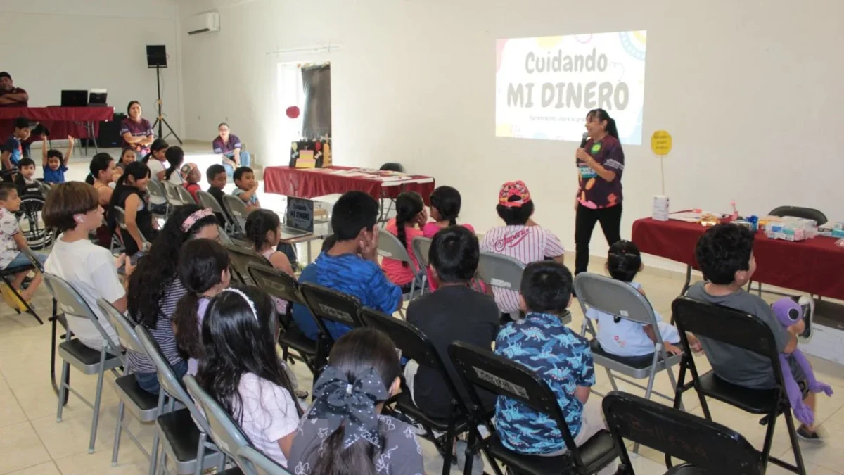 Bancampeche impartió el taller 'Cuidando mi Dinero: Aprendiendo sobre Presupuesto' a niñas y niños para fomentar hábitos financieros.