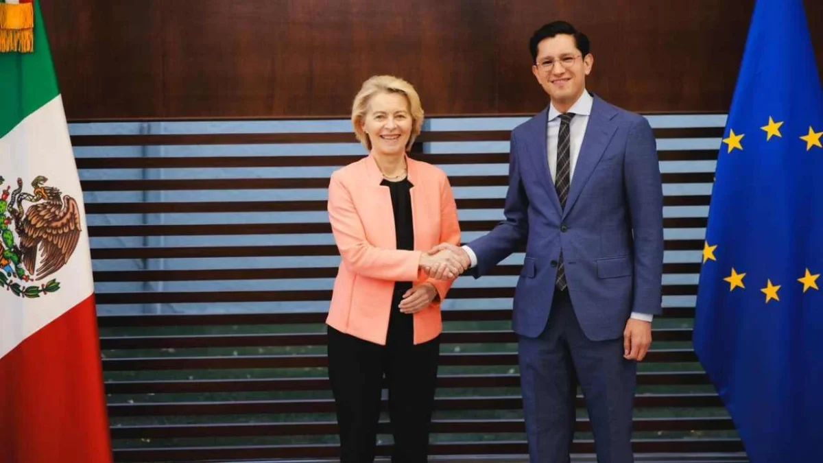 El canciller Roberto Velasco recibe a líderes de la Unión Europea.