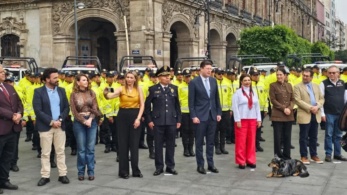 Clara Brugada presentó la 'Unidad de Protección Ciudadana', encargada de la vigilancia y seguridad en el Centro Histórico de la CDMX.