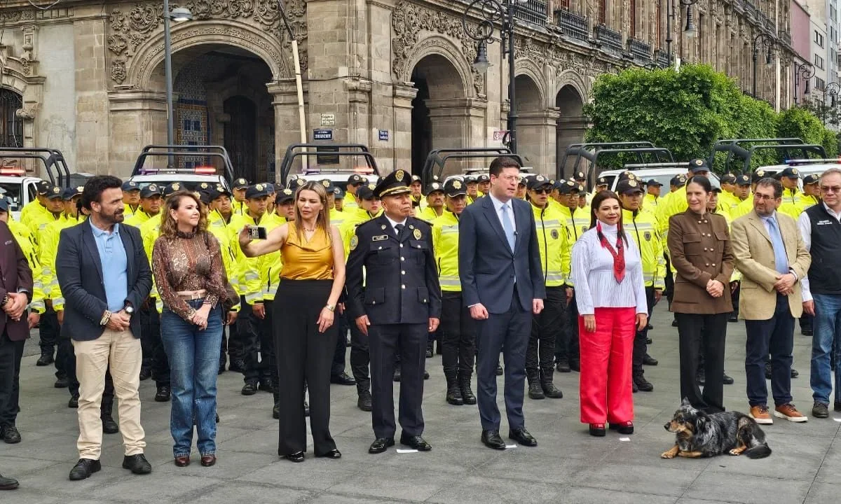 Clara Brugada presentó la 'Unidad de Protección Ciudadana', encargada de la vigilancia y seguridad en el Centro Histórico de la CDMX.