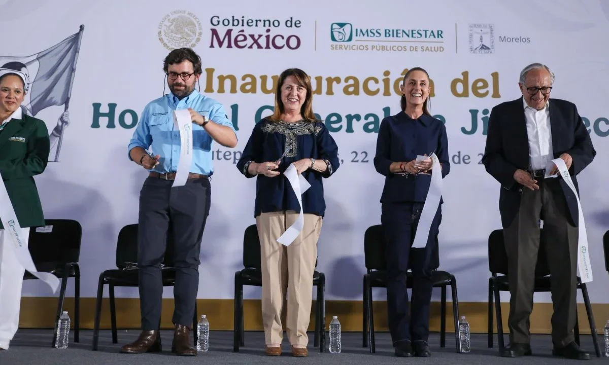 Con una inversión de 715 millones de pesos, Claudia Sheinbaum inauguró el hospital general de IMSS Bienestar en Jiutepec, Morelos.