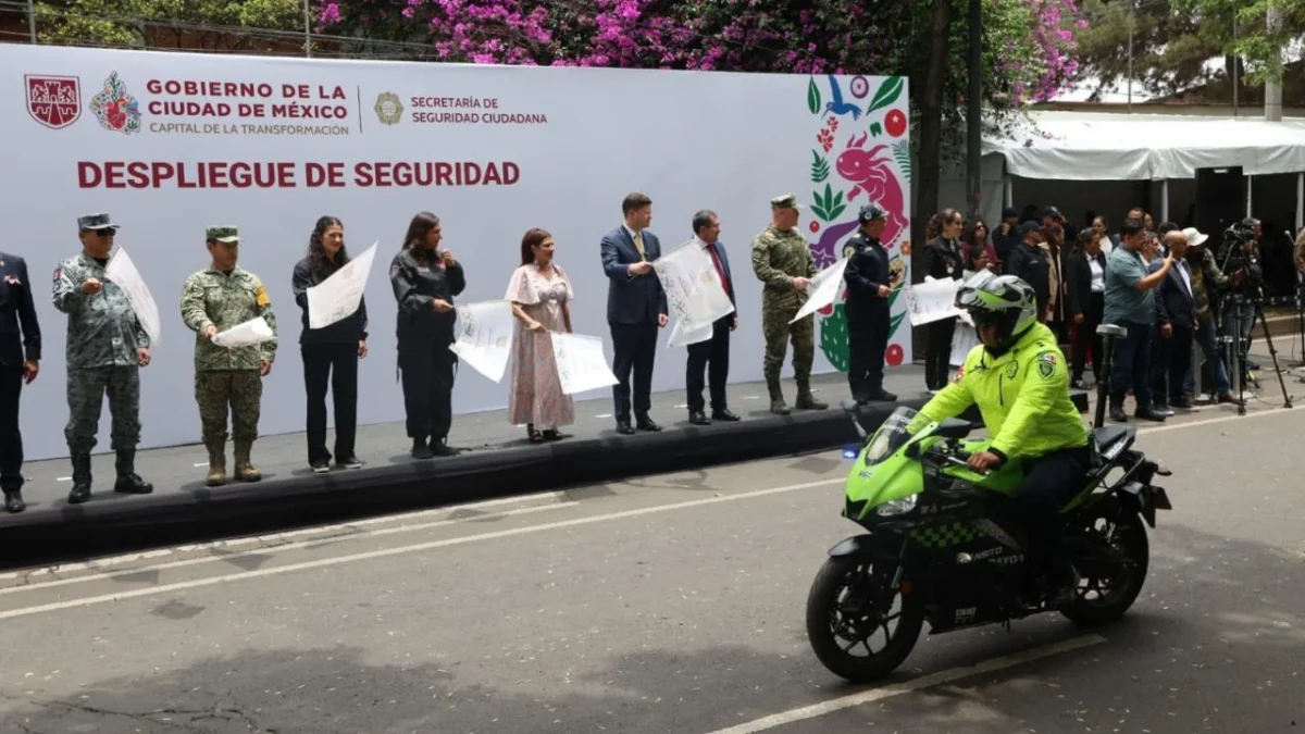 Clara Brugada dio banderazo al Operativo de Reforzamiento de Seguridad en Azcapotzalco, con el despliegue de más de 420 policías.