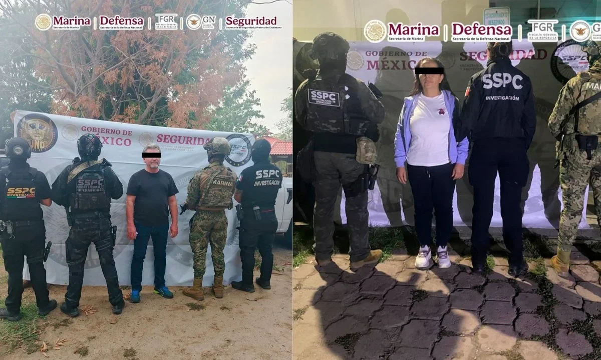 Fuerzas federales detuvieron en Chiapas a Carmen Yadira Rodas Mateo y Felipe de Jesús Rascón Peralta de la facción de Los Mayos.