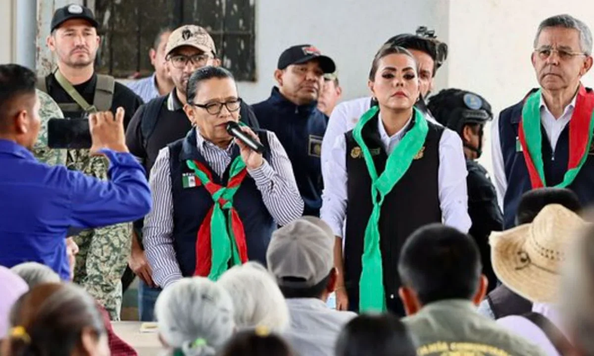 Rosa Icela Rodríguez informó que se están 'garantizando condiciones de paz para la población' en Chilapa, Guerrero.