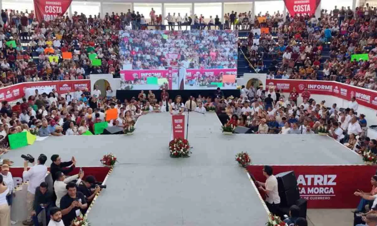 La senadora Beatriz Mojica Morga presentó su Segundo Informe de Labores Legislativas.