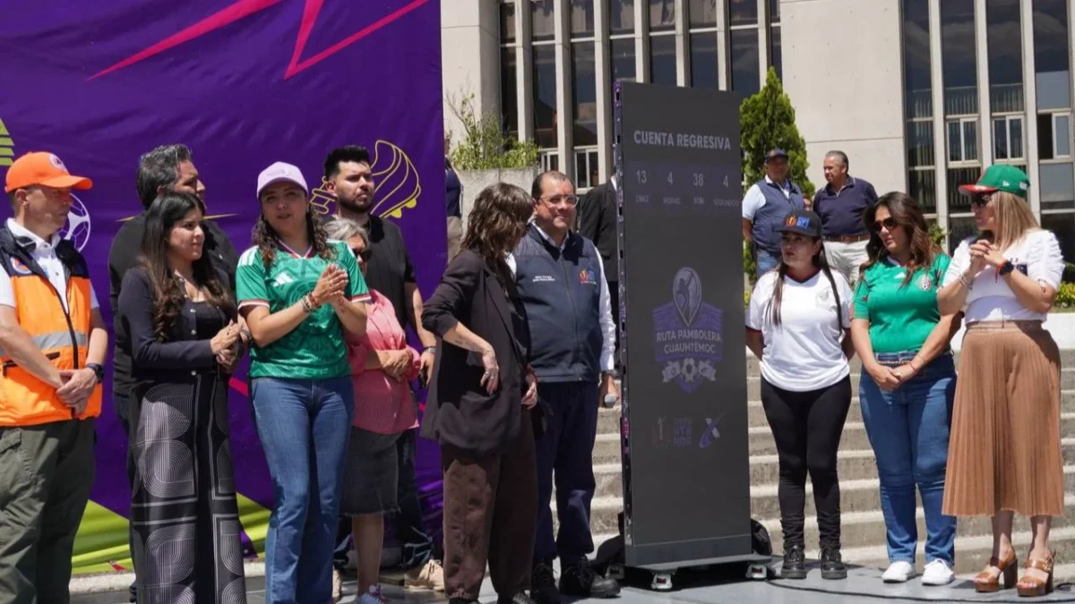 La alcaldía Cuauhtémoc presentó un tótem digital interactivo como parte de La Ruta Pambolera, el cual marca la cuenta regresiva rumbo al partido inaugural de la Copa Mundial de la FIFA 2026