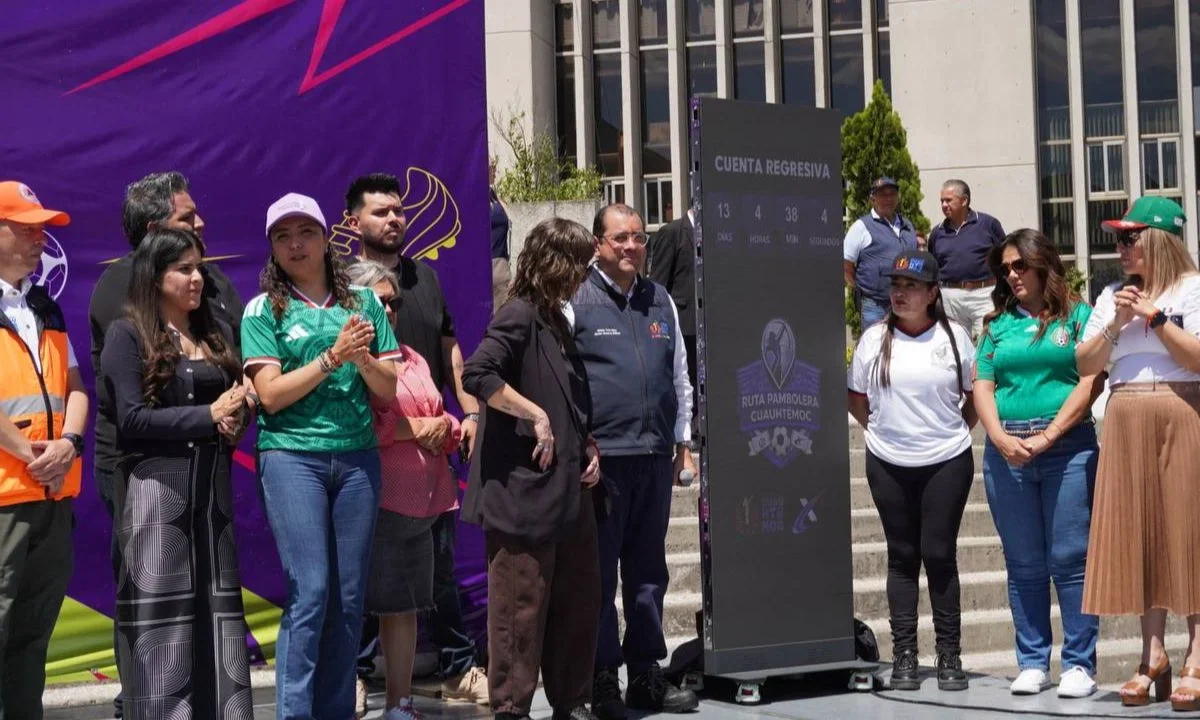 La alcaldía Cuauhtémoc presentó un tótem digital interactivo como parte de La Ruta Pambolera, el cual marca la cuenta regresiva rumbo al partido inaugural de la Copa Mundial de la FIFA 2026