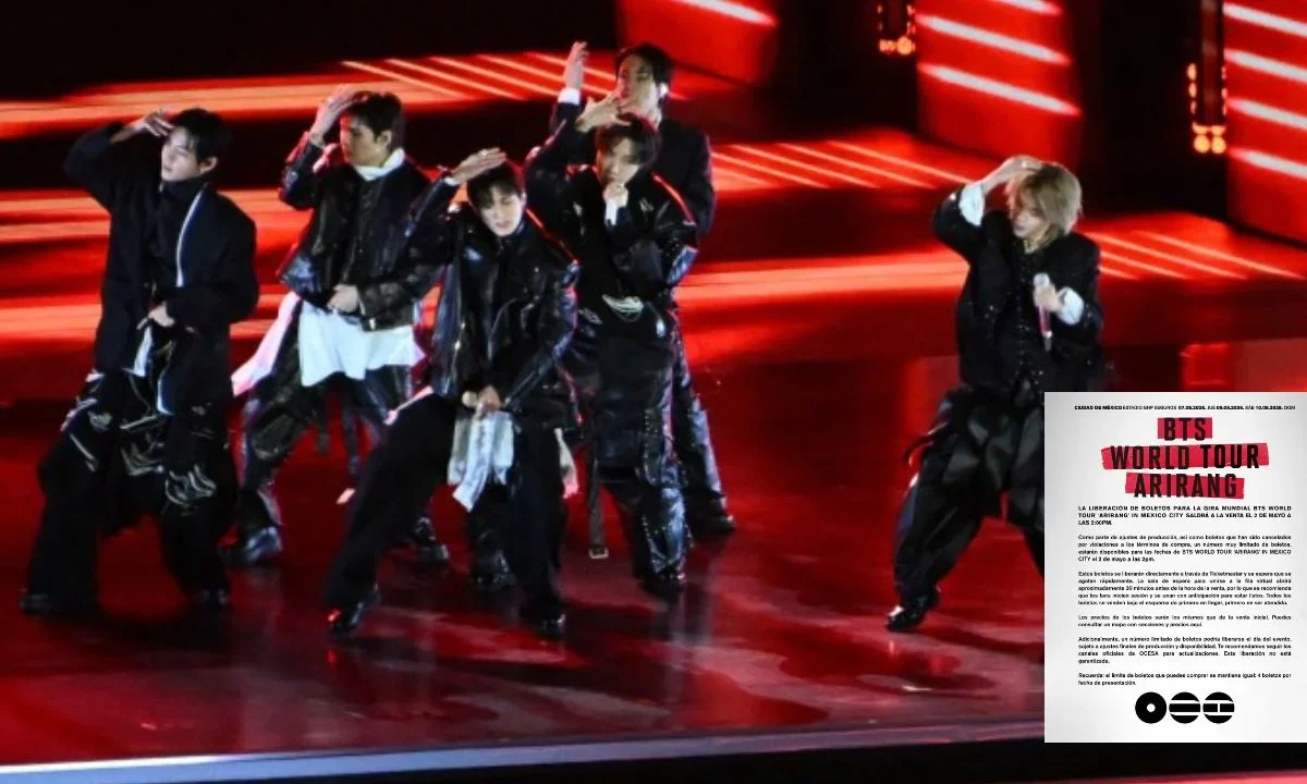 Los boletos de BTS que estarán a la venta corresponden a los conciertos de los días 7, 9 y 10 de mayo en el Estadio GNP Seguros.