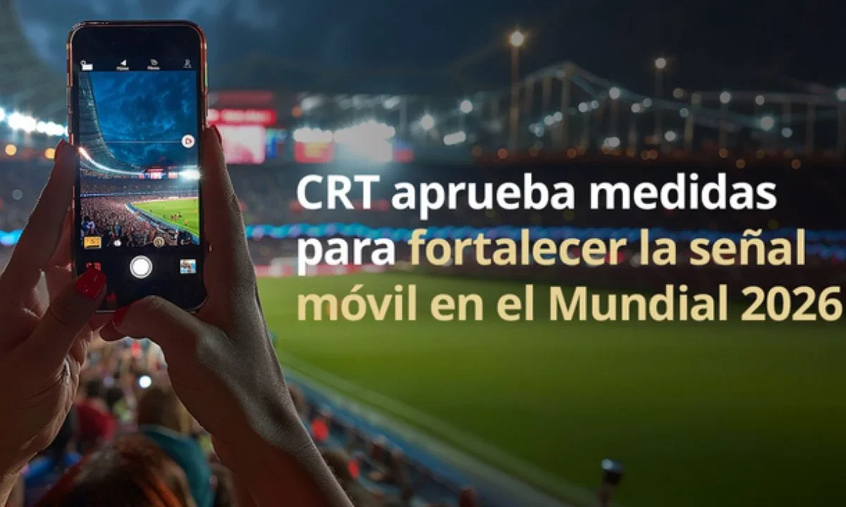 La CRT aprobó descuentos por el uso temporal del espectro radioeléctrico para garantizar conectividad en el Mundial.