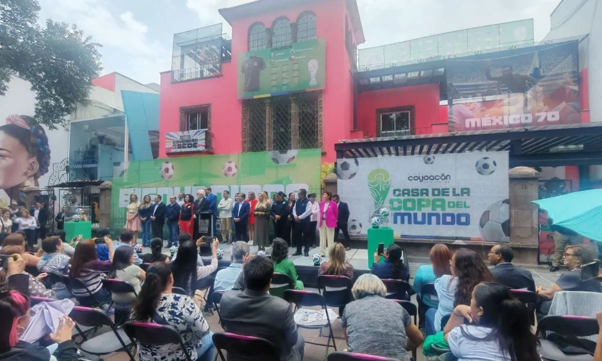 Previo al Mundial 2026, Coyoacán abrió la Casa de la Copa del Mundo un sitio dedicado al futbol; será un punto de reunión de los turistas.