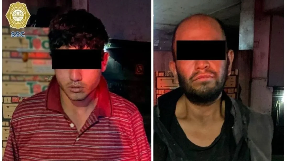 Dos sujetos quedaron detenidos por el presunto robo de 23 cajas de jitomate, cada una con aproximadamente 15 kilos, en la Central de Abasto.