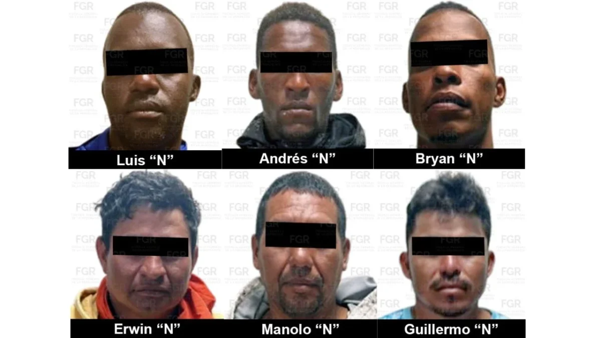 La FGR obtuvo auto de vinculación a proceso en contra 6 extranjeros de origen ecuatoriano y guatemalteco, detenidos en Chiapas.