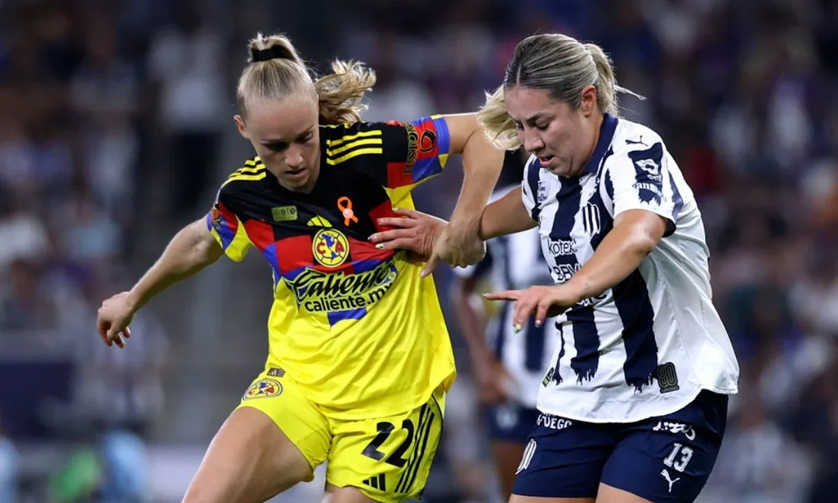 Rayadas de Monterrey venció 1 por 0 a la águilas del América en la final de ida del torneo Clausura 2026 de la Liga Mx Femenil.