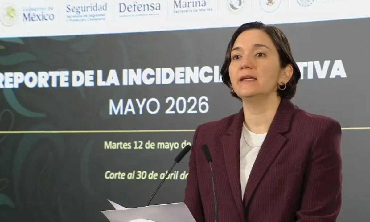 La titular del Secretariado Ejecutivo del Sistema Nacional de Seguridad Pública, Marcela Figueroa Franco, destacó la reducción del 40% en el promedio diario de homicidio doloso entre septiembre de 2024 y abril de 2026.
