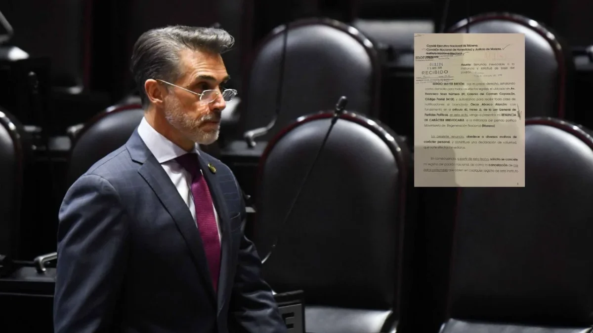 El diputado morenista Sergio Mayer presentó su renuncia a la militancia de Morena de acuerdo a un oficio que circula.
